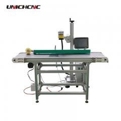 Conveyor belt fiber laser marking machine for Keyboards of cell phone